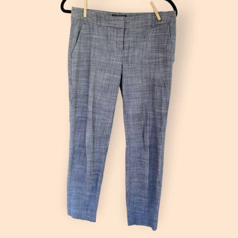 Express Size 4 Columnist Gray Cotton Dress Pants Slacks